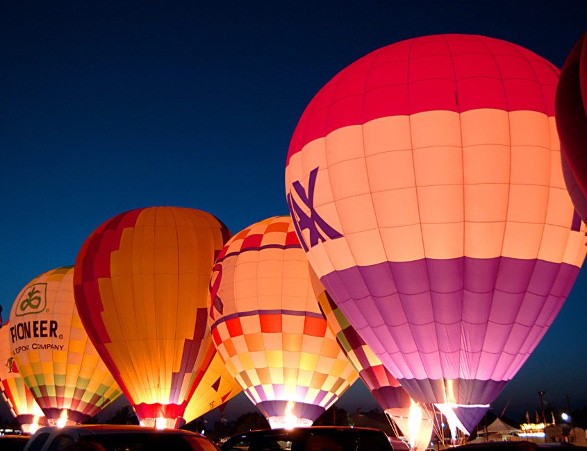 hot air balloons